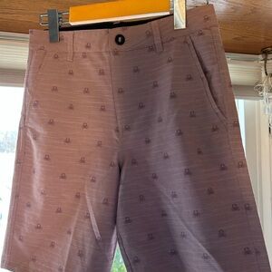 Boys Brown Patterned Shorts